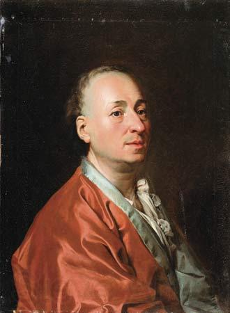 Dmitry Levitzky Portrait of Denis Diderot Norge oil painting art